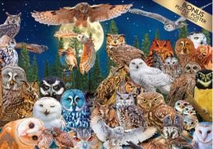 Puzzle Collector - Night Owl Birds Jigsaw Puzzle By RoseArt
