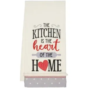 Heart Of The Home Applique Tea Towel By Carson