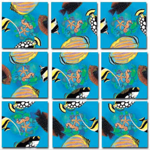 Tropical Fish Fish By Scramble Squares