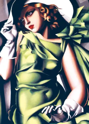 Young Girl in Green Contemporary & Modern Art By Eurographics