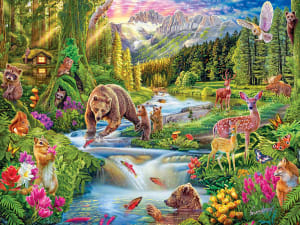 King of the Forest - 300 Piece Jigsaw Puzzle by SunsOut