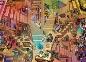 Library Surrealism By Anatolian