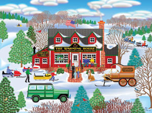 Home Country - Warming House Folk Art By RoseArt