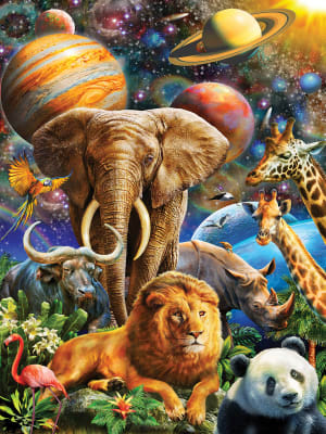 Universal Beauty Jungle Animals By White Mountain