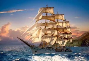 Sailing at Sunset Sunrise & Sunset By Castorland