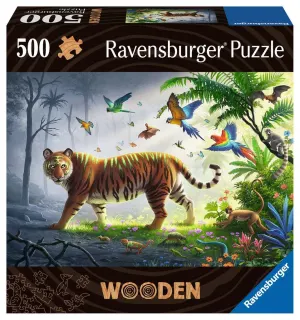 Wooden Puzzles: Jungle Tiger Big Cats By Ravensburger