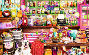 Candy Shop - 50 Piece Mini Puzzle Dessert & Sweets By Brain Tree