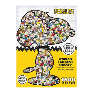 World’s Largest Snoopy - 1600 Piece Jigsaw Puzzle Peanuts By RoseArt