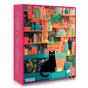 Coffee Cat Library - Scratch and Dent Books & Reading By Final Piece Puzzles