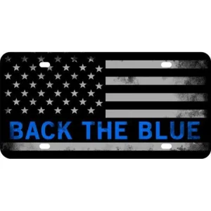 Back the Blue - Vanity Plate By Carson
