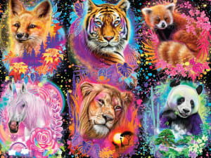 Glowrious Animals Glow Collage By Ceaco