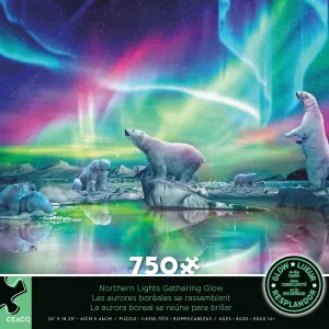 Northern Lights Gathering Glow Bear By Ceaco