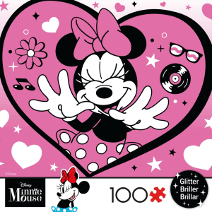 Minnie Heart Glitter Mickey & Friends By Ceaco