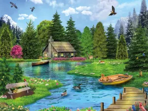 Dream Lake Cabin & Cottage By Ceaco