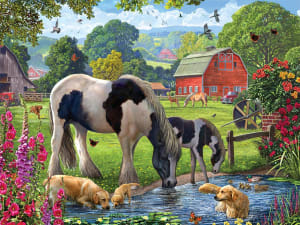 Horses & Hounds Farm Animal By Ceaco