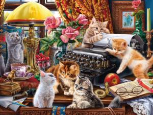 The Writer's Cats Around the House Jigsaw Puzzle By Ceaco