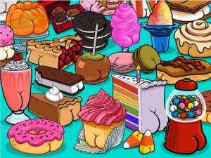 Butts on Things - Sweet Cheeks Dessert & Sweets Jigsaw Puzzle By Ceaco