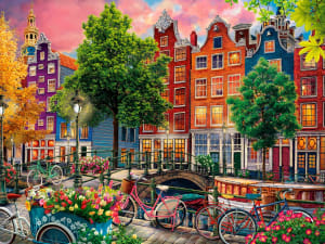 Sunset In Amsterdam Amsterdam By Ceaco