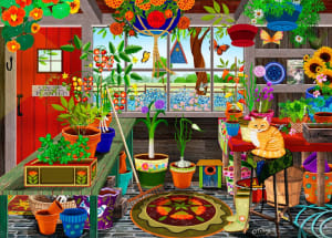 Garden Shed Greenhouse Around the House By Ceaco