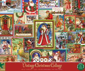 Vintage Christmas Collage Collage By Ceaco