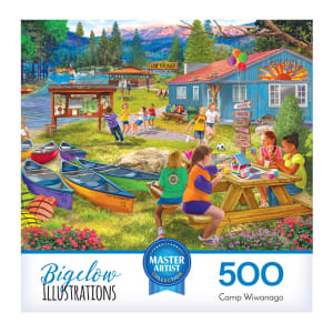 Bigelow Illustrations - Camp Wiwanago Camping By RoseArt