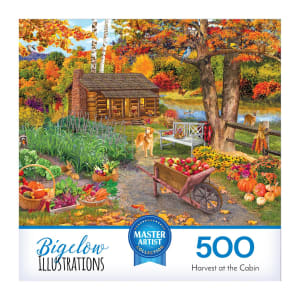 Bigelow Illustrations - Harvest At The Cabin Cabin & Cottage By RoseArt