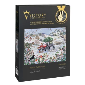 Winter Farm Scene Winter By Victory Wooden Puzzles, LTD