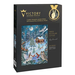 Winter Woodland Cottage Cabin & Cottage By Victory Wooden Puzzles, LTD