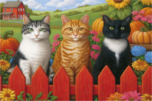 Country Companions - Puzzle Warehouse Exclusive Mini puzzle Fall By Nautilus Puzzles