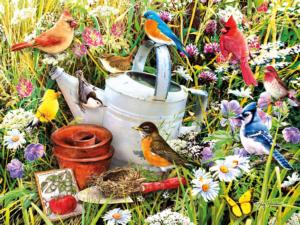 Garden Birds Flower & Garden Jigsaw Puzzle By Ceaco
