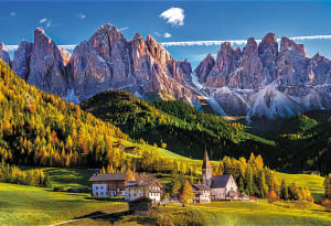 Val Di Funes Valley, Dolomites, Italy Italy By Trefl