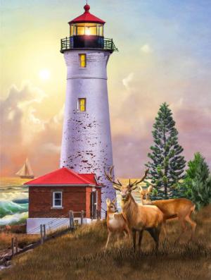 Crisp Point Lighthouse Lighthouse Jigsaw Puzzle By SunsOut