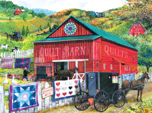 Stopping at the Quilt Barn Nostalgic & Retro By SunsOut