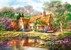 Twilight at Woodgreen Pond Cabin & Cottage By Castorland