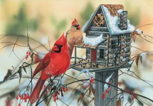 Cardinal's Rustic Retreat Winter By SunsOut