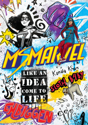 Ms. Marvel Pop Culture Cartoon By Buffalo Games