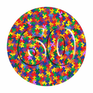 The Puzzler Round Puzzle Rainbow & Gradient By Springbok