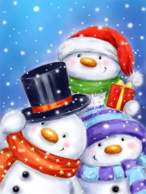 Three Snowmen Christmas By SunsOut