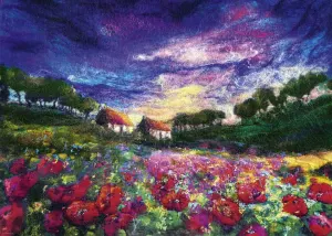 Sundown Poppies Sunrise & Sunset By Heye