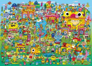 Doodle Village Humor Jigsaw Puzzle By Heye