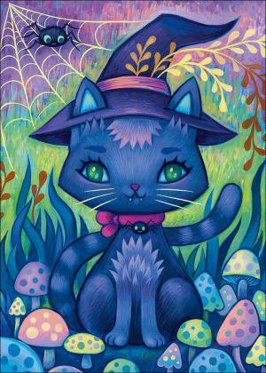 Witch Cat, Dreaming Halloween By Heye