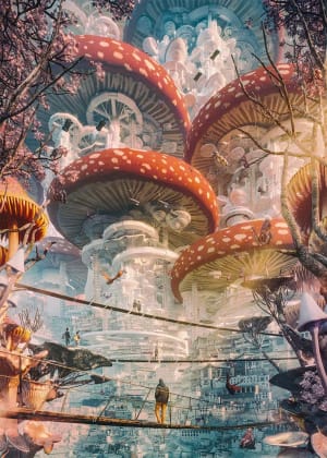 Shroomland Surrealism By Heye