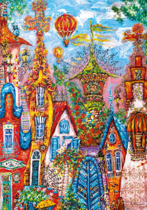 Blue Gate Landscape By Heye