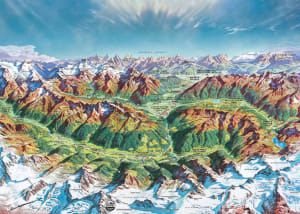 Alpine Mountain World Maps & Geography By Heye