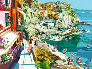 Romance in Cinque Terre  Italy By Ravensburger