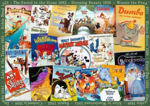 Disney Vintage Posters  Collage By Ravensburger