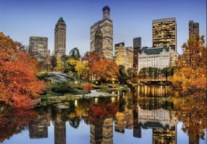 New York en automne Skyline By Nathan