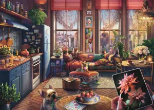 Cozy Boho Studio Around the House By Ravensburger
