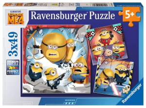 Despicable Me 4 3x49 pc Puzzles Pop Culture Cartoon By Ravensburger
