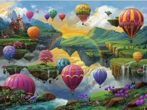 Air Balloon Valley Landscape By Ravensburger